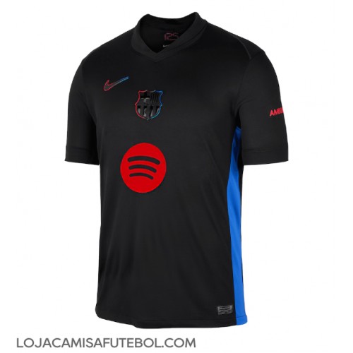 Camisa de Futebol Barcelona Equipamento Secundário 2024-25 Manga Curta